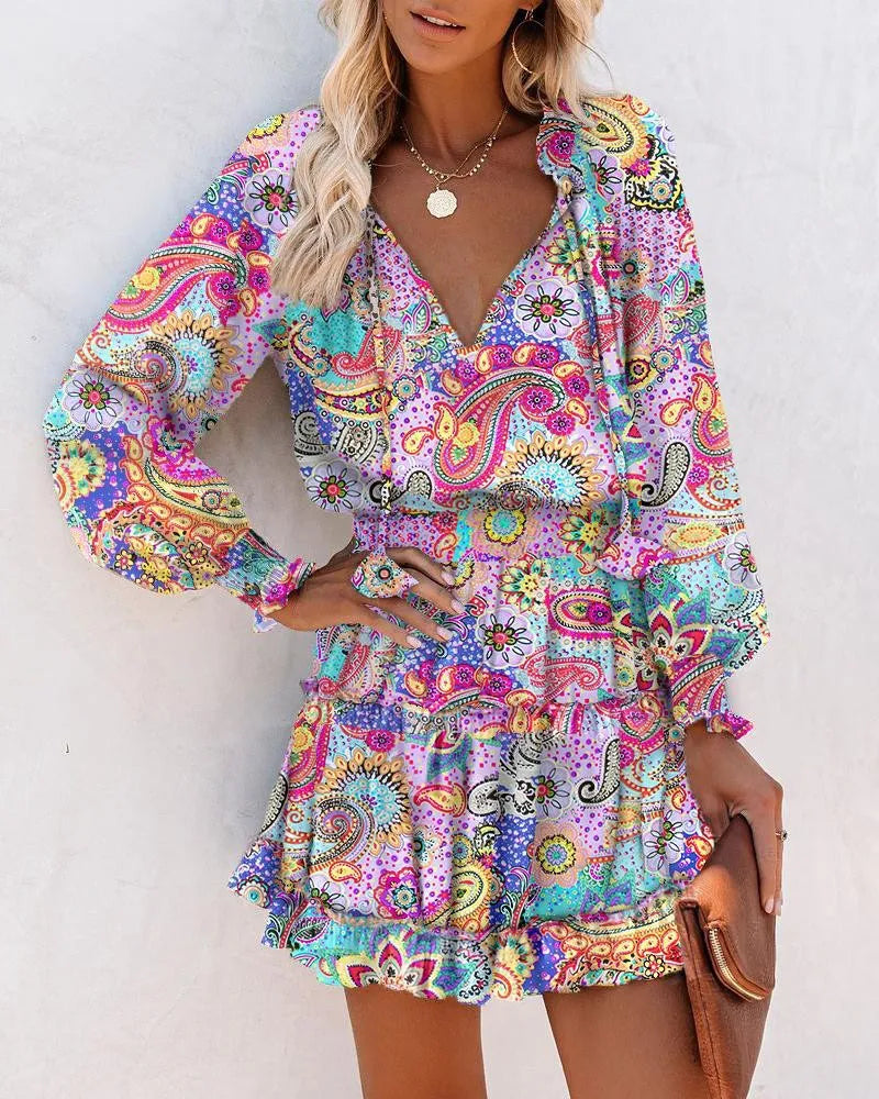 Long-Sleeve Ruffle Mini Dress | The Wilder Side