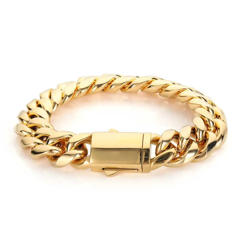 Stainless Steel Cuban Link Necklace or Bracelet – 8–14mm