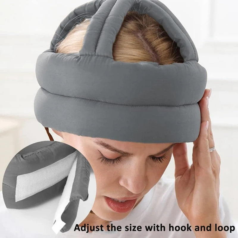 Soft Padded Protective Head Guard for Seniors – Adjustable & Breathable