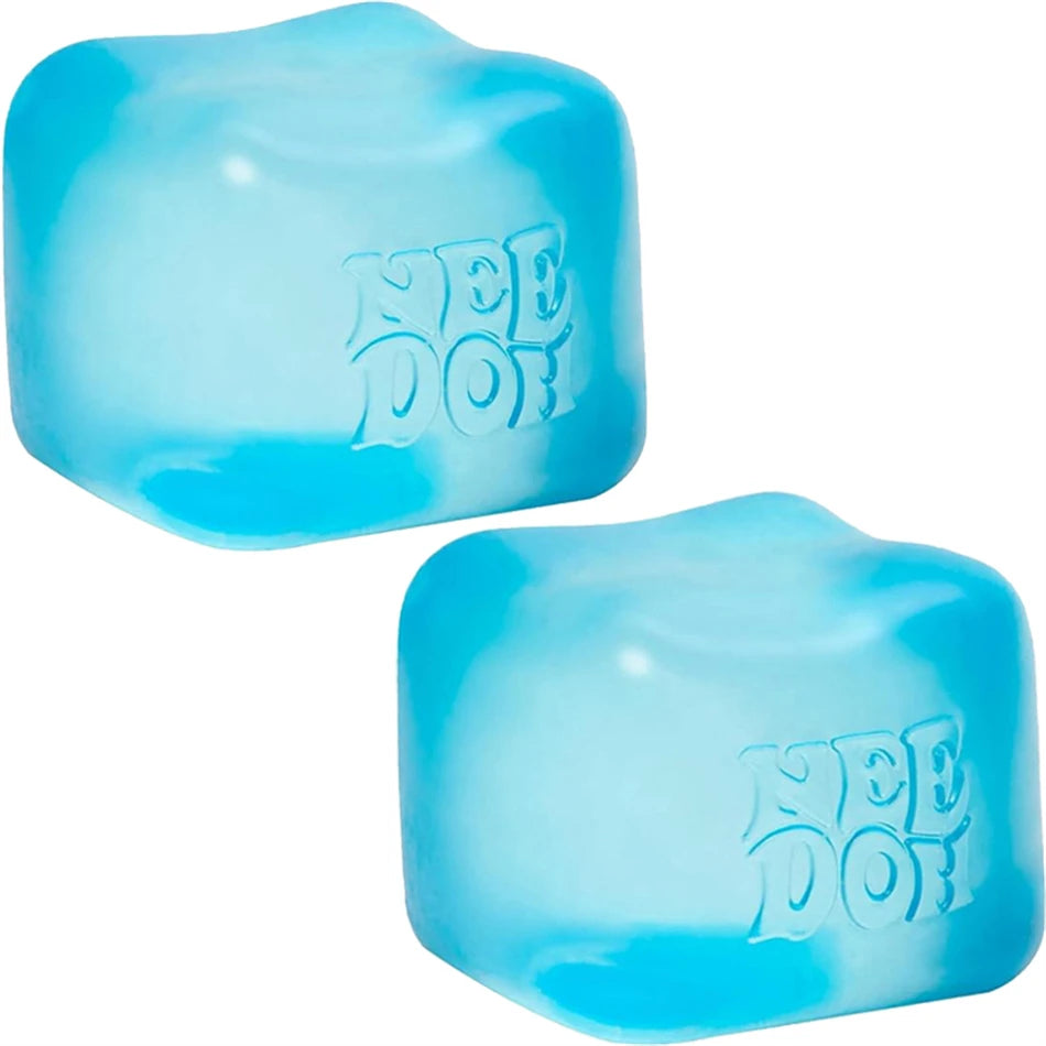 Trending Nee Doh Jellyfish & Cube Squish Toy, Soft Jelly Squeeze Stress Relief Fidget Toy, Sensory NeeDoh for Kids & Adults New