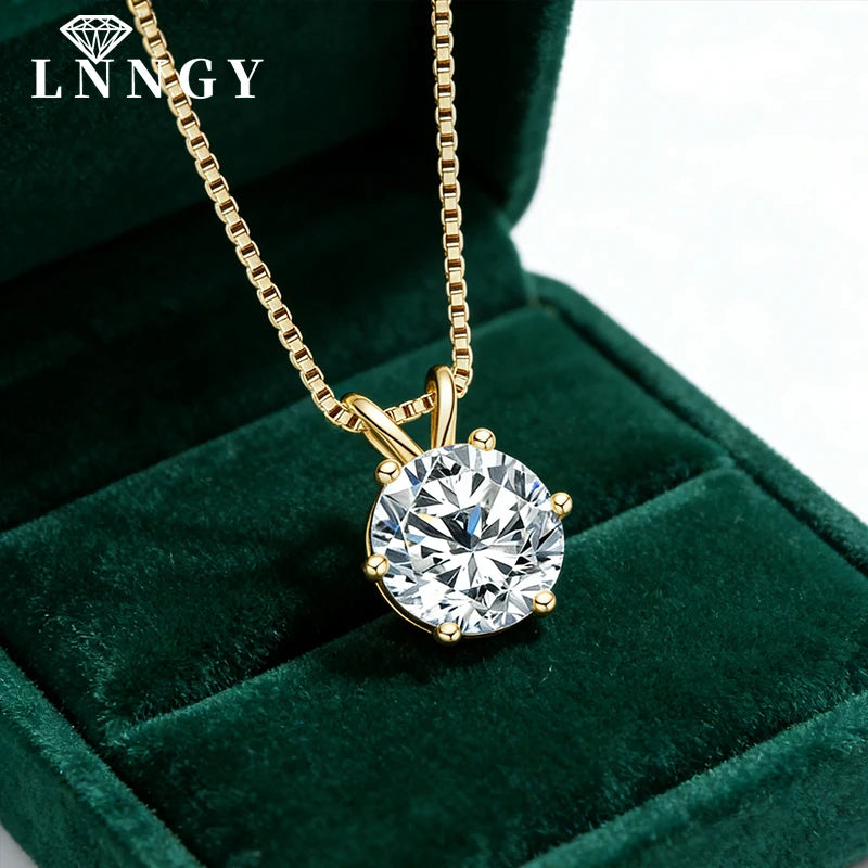 Moissanite Solitaire Pendant Necklace