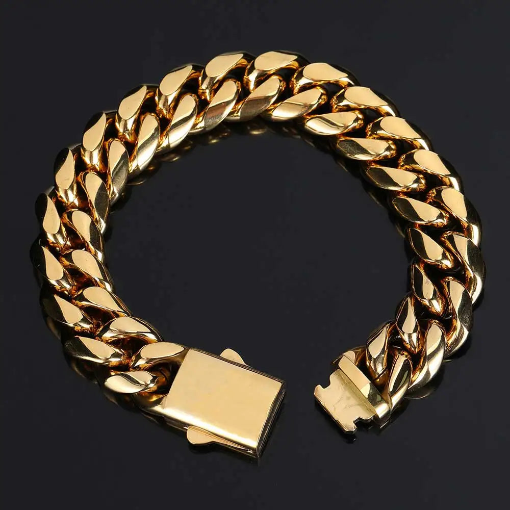 Stainless Steel Cuban Link Necklace or Bracelet – 8–14mm