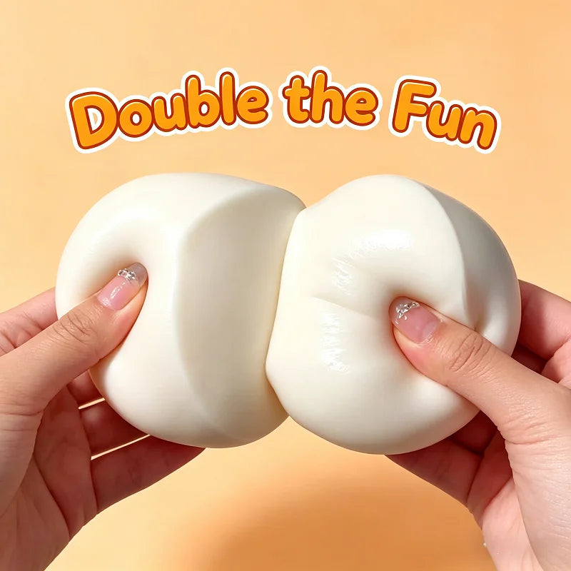 Milk Cake Squeeze Taba Soft Toy, Cute Milky White Squeeze Toy, Finger Toy, Stress Relief Toy, Soft Girl Birthday Gift Toy