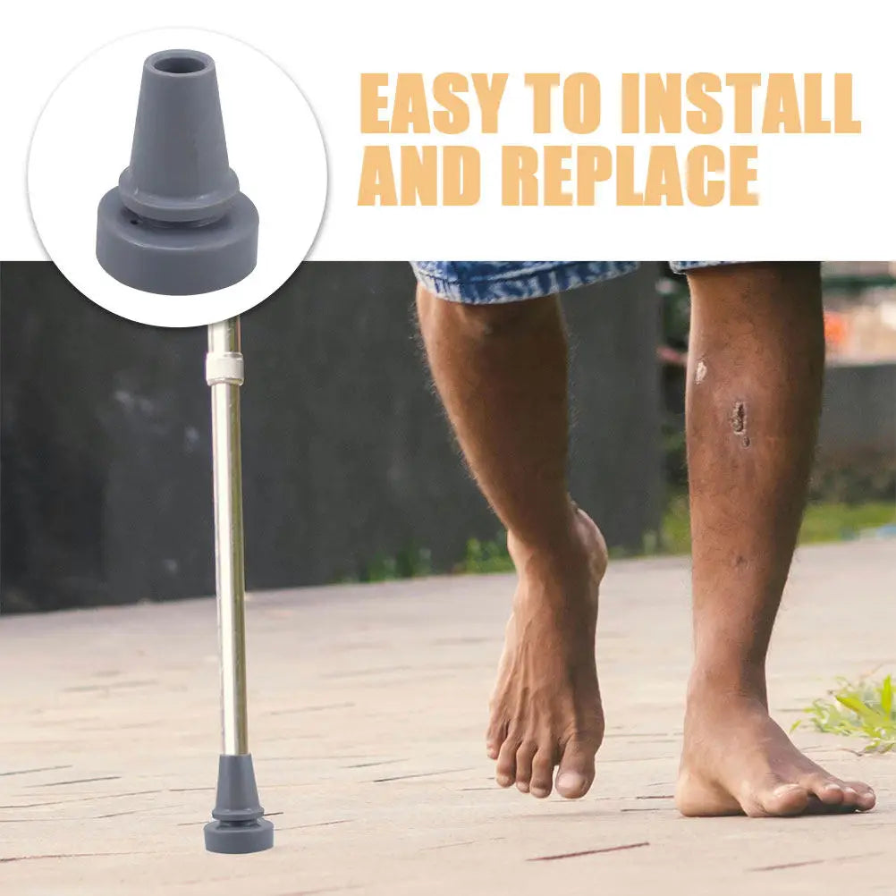 Walking Canes Tip Replacement Plastic Feet Base for Crutches Anti-Slip Design Long-Lasting Durability Suitable All Terrain Use