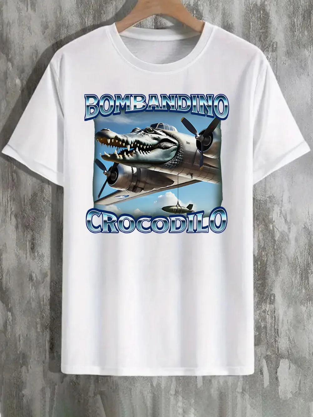 Bombardino Crocodilo Funny Brain Puffs T-shirts T-shirts Italian Brain Puffs Crocodile T-shirts Trendy T-shirts Women's tops