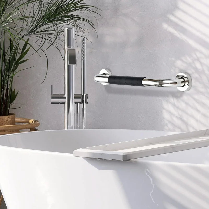 1PC Grab Bar for Bathtubs Showers Stainless Steel Silicone Anti Slip Bathroom Safety Handle Elderly Senior Accessible Handrails