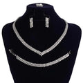 Jewelry Sets HADIYANA Romantic Sweet Wedding Jewelry Necklace Bracelet Ring Earrings BN9296 Dress Accessories
