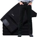 Men’s Classic Soft Stretch Black Straight-Leg Jeans