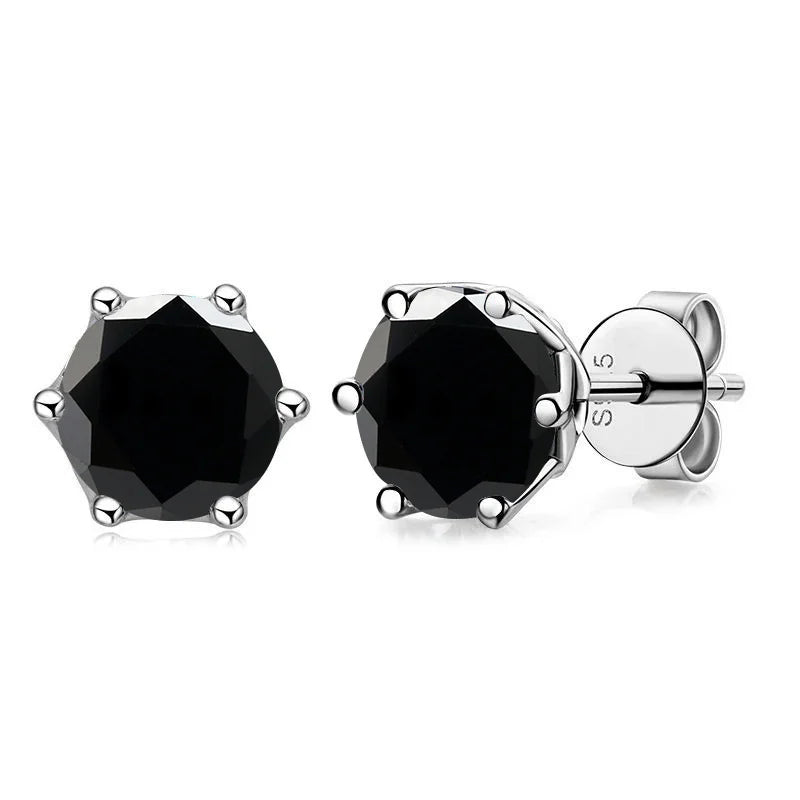 Butterflykiss D Color Moissanite Stud Earrings — 925 Sterling Silver | GRA Certified | 0.5CT, 1CT & 2CT | 20+ Colors