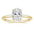 Trumium 3CT 925 Sterling Silver Engagement Rings Oval Cut Solitaire Cubic Zirconia Wedding Promise Rings for Women Fine Jewelry