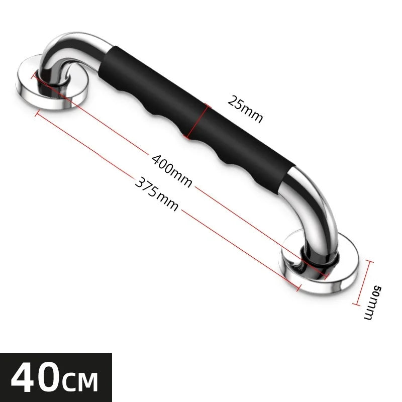1PC Grab Bar for Bathtubs Showers Stainless Steel Silicone Anti Slip Bathroom Safety Handle Elderly Senior Accessible Handrails