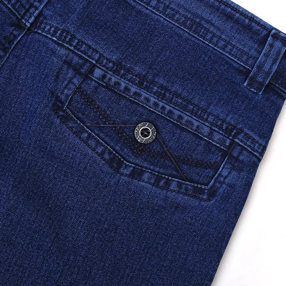 Men’s Classic Stretch Straight-Leg Jeans, Sizes 30–45