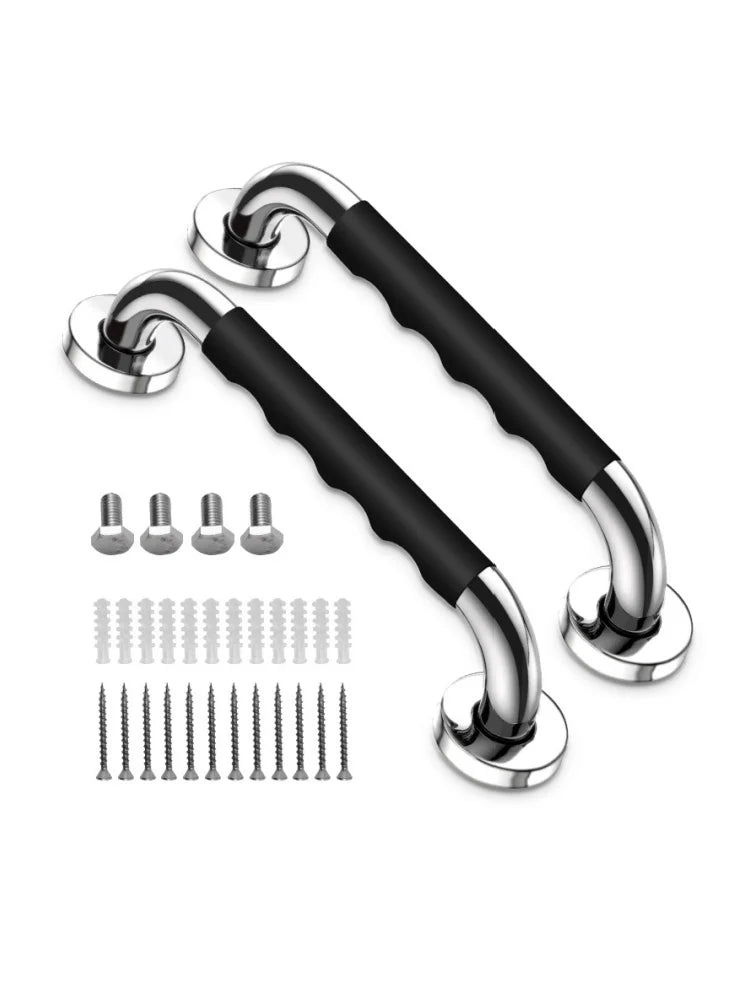 1PC Grab Bar for Bathtubs Showers Stainless Steel Silicone Anti Slip Bathroom Safety Handle Elderly Senior Accessible Handrails