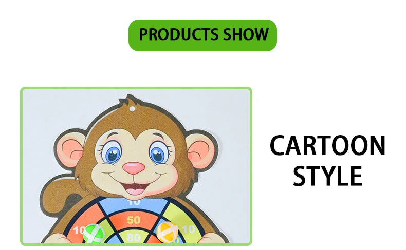 Montessori Dart Board Target Sports Game Toys For Children 4 To 6 Years Old Outdoor Toy Child Indoor Girls Sticky Ball Boys Gift