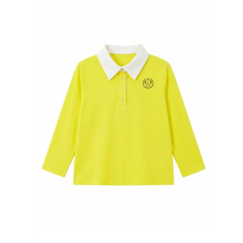 Trilooker Teen Girls Contrast Collar Casual Shirt — Loose Cotton Three-Quarter Sleeve | Summer Fashion | Ages 14+