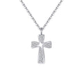 Cross Pendant Necklace | CZ Stones & 925 Sterling Silver | Gold & Silver