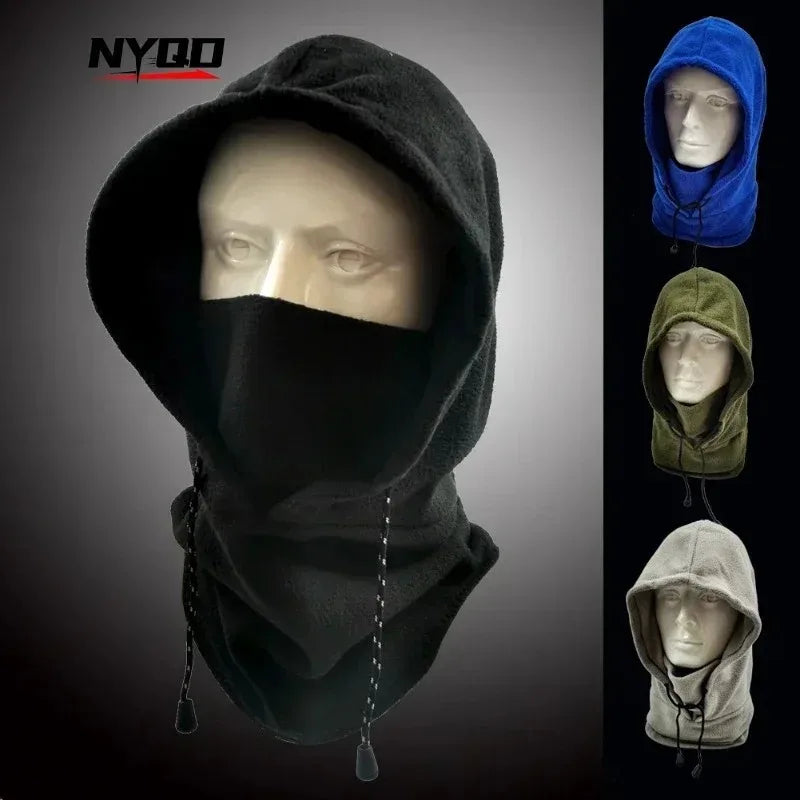 NYQD-Face Mask for Men and Women Fleece Cap Balaclava Neck Warmer Hood Sports Ski Women Tactical Mask Sun Protection Winter