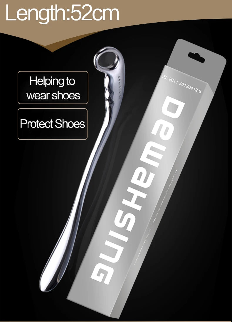 Long-Handle Metal Shoe Horn – 42 cm & 52 cm