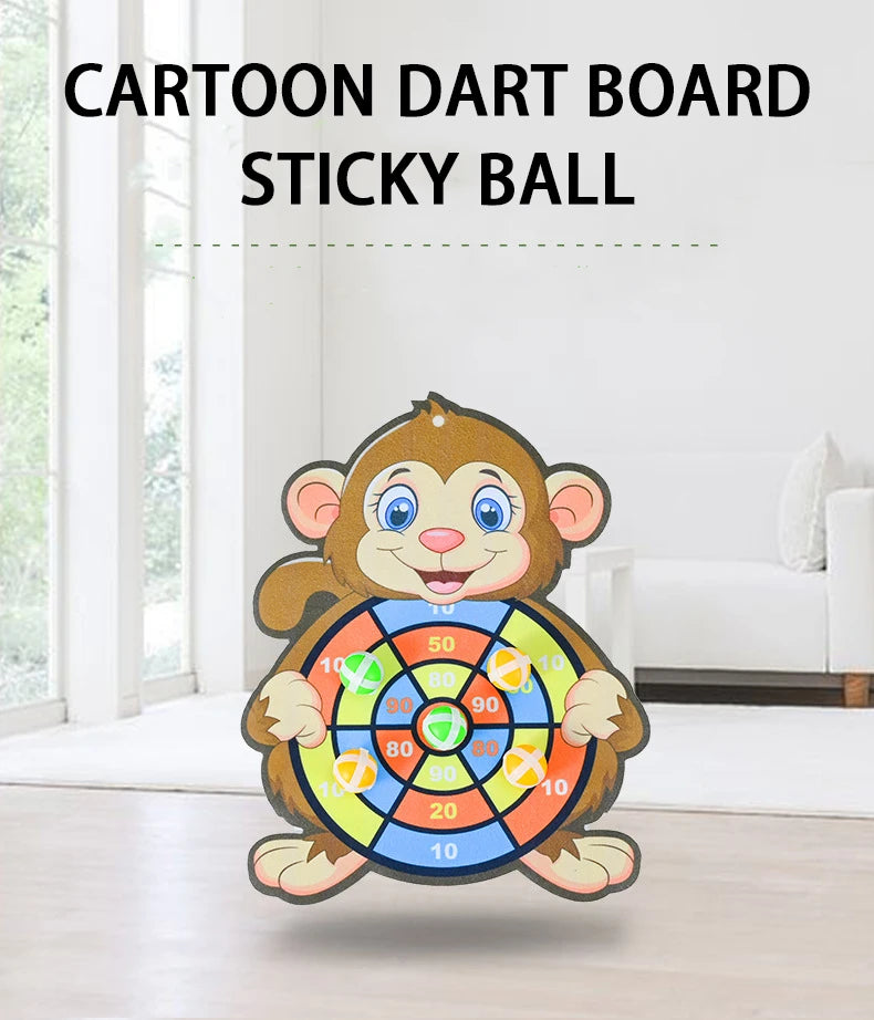 Montessori Dart Board Target Sports Game Toys For Children 4 To 6 Years Old Outdoor Toy Child Indoor Girls Sticky Ball Boys Gift