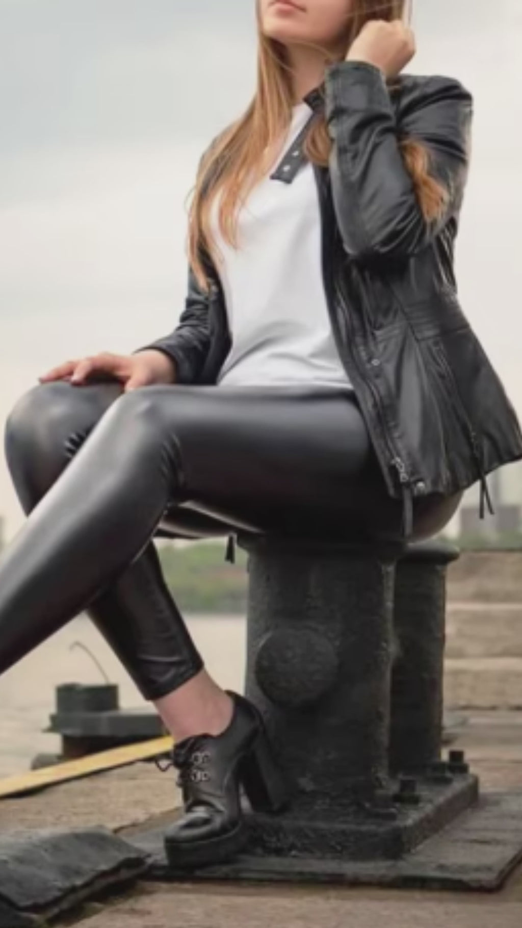 Black Leather Leggings Skinny Sexy Casual Pants Spandex Stretchy Legging Femme PU High Waist Leggings Women Push Up Leggins 3XL