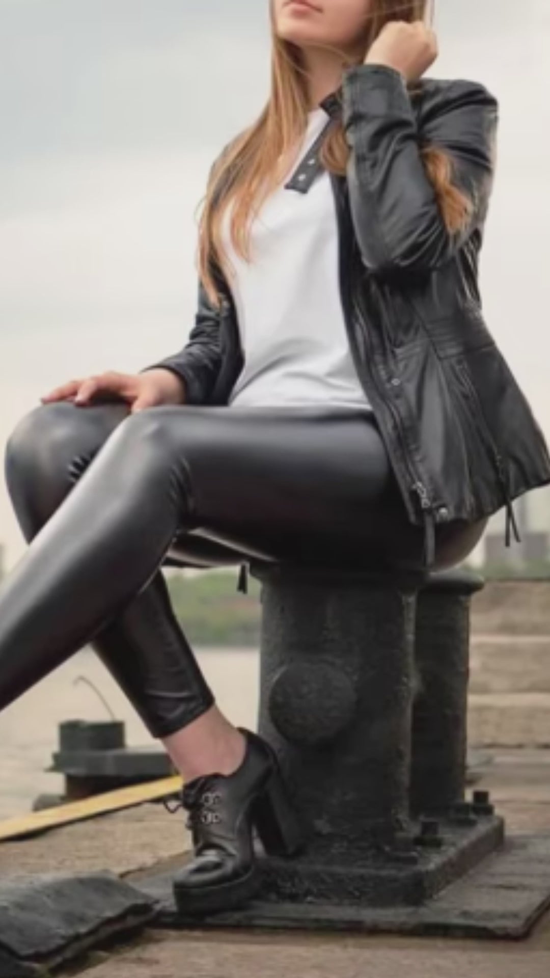 Black Leather Leggings Skinny Sexy Casual Pants Spandex Stretchy Legging Femme PU High Waist Leggings Women Push Up Leggins 3XL